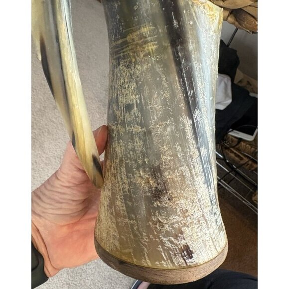 Weirwood Tankard Mug Medieval Viking Renaissance Norse Tradesman Authentic Horn - Picture 11 of 14